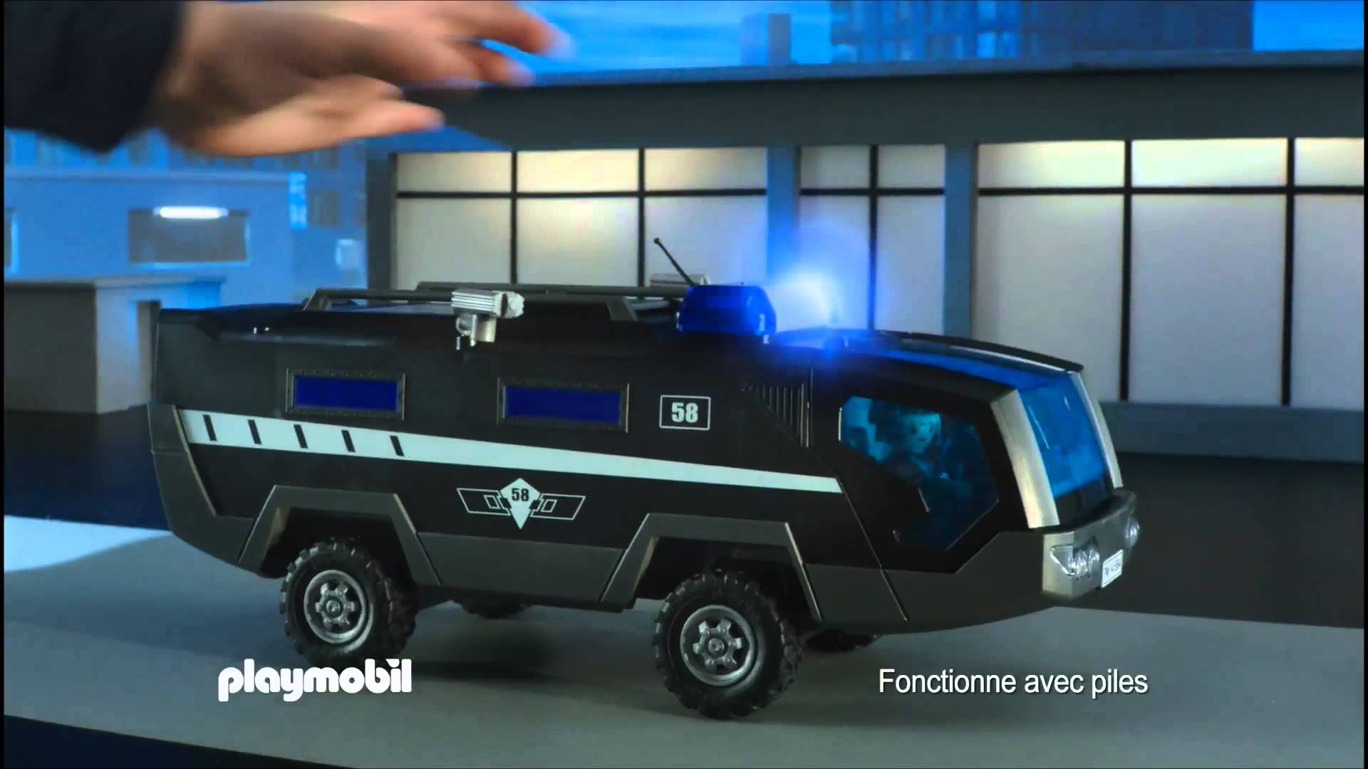 Playmobil forces spéciales de police et véhicules d'intervention