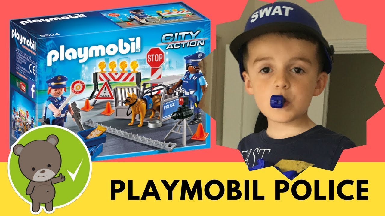 Playmobil police roadblock