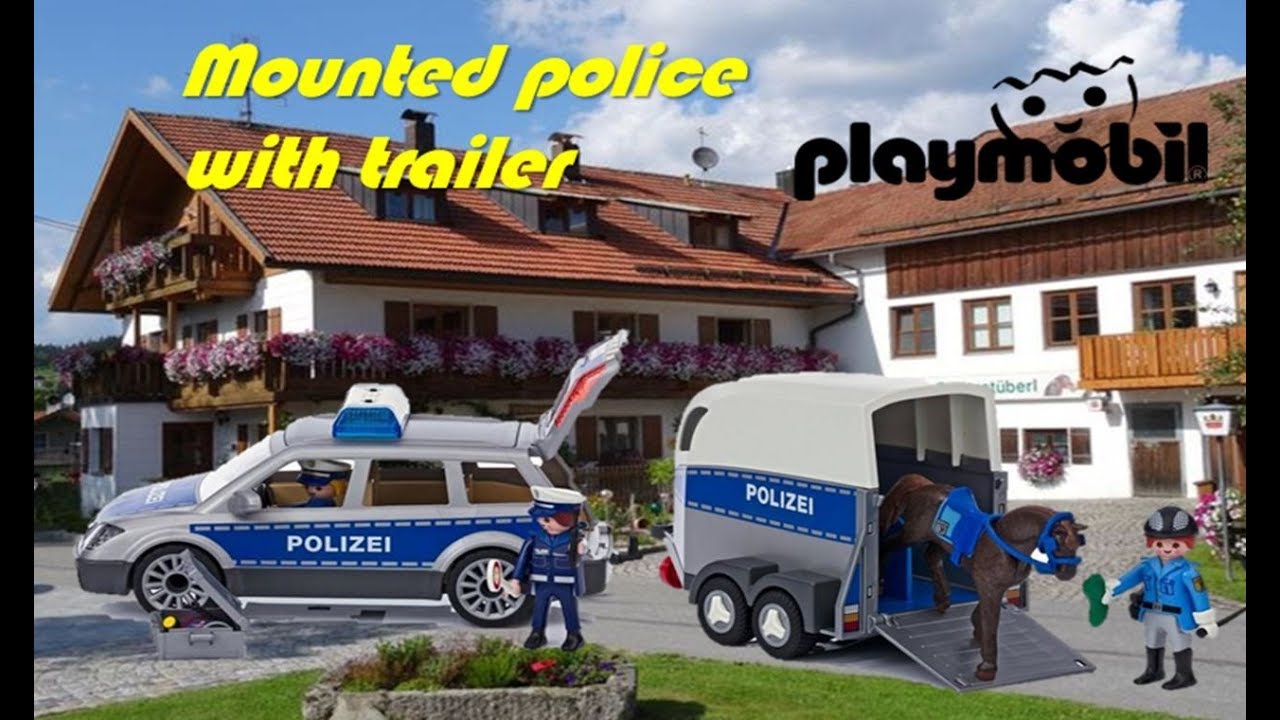 Playmobil police trailer