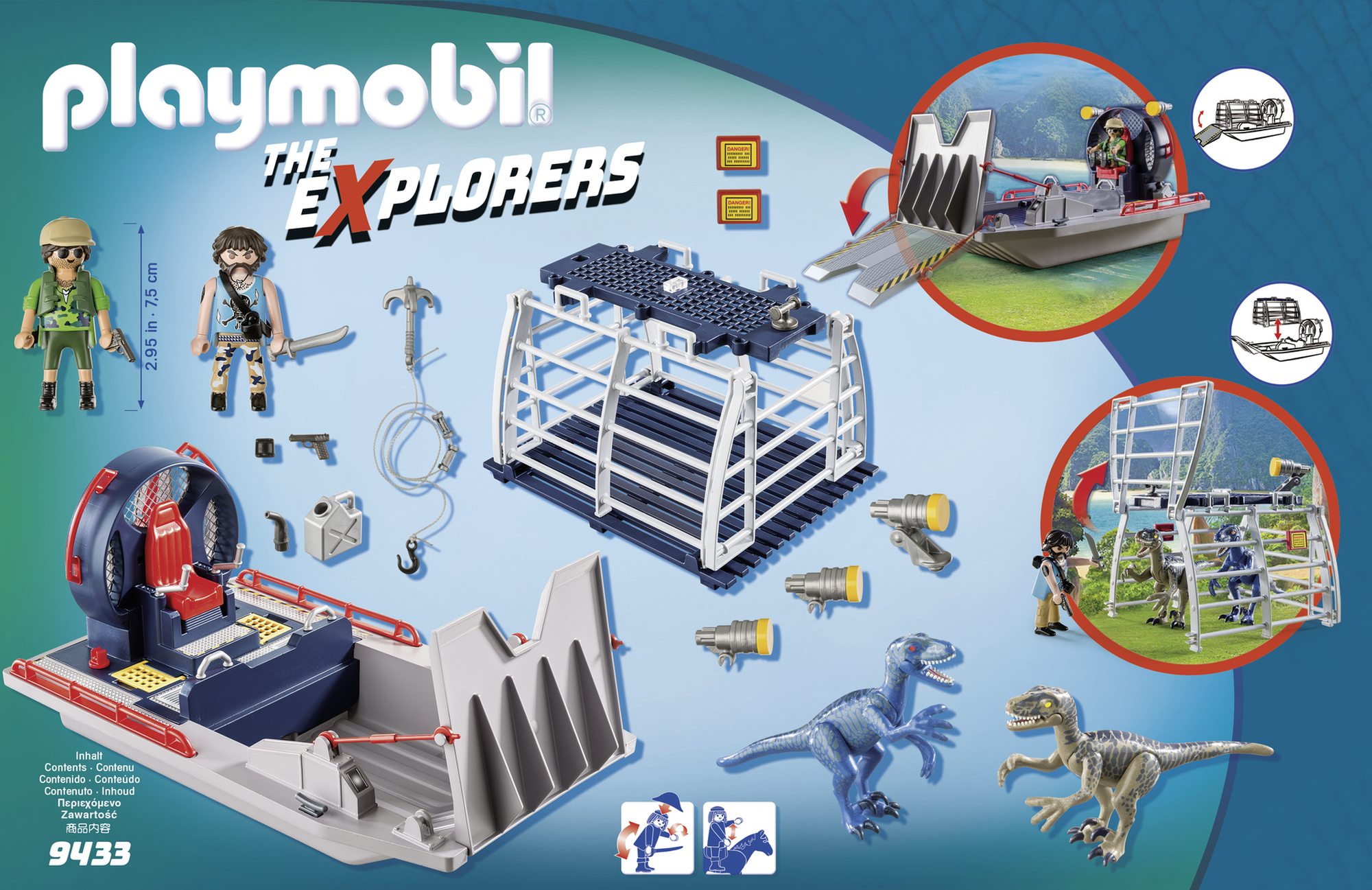 Playmobil explorers propellerboot