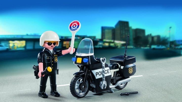 Playmobil moto de police