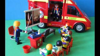 Playmobil feuerwehr bus