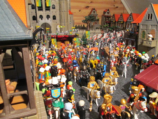 Diorama playmobil moyen age