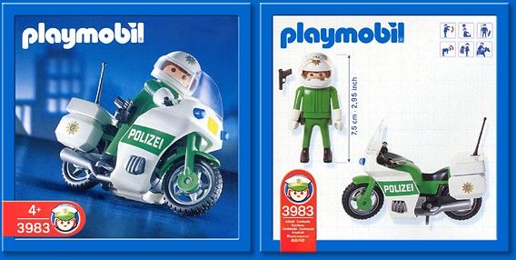 Playmobil police motorcycle
