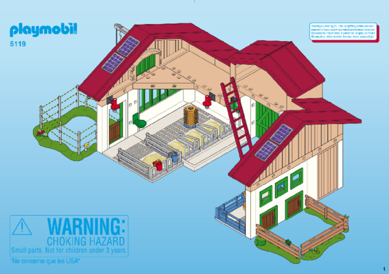 Playmobil 5119 la nouvelle ferme avec silo