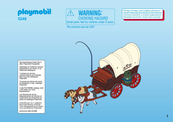 Diligence playmobil 5248 notice