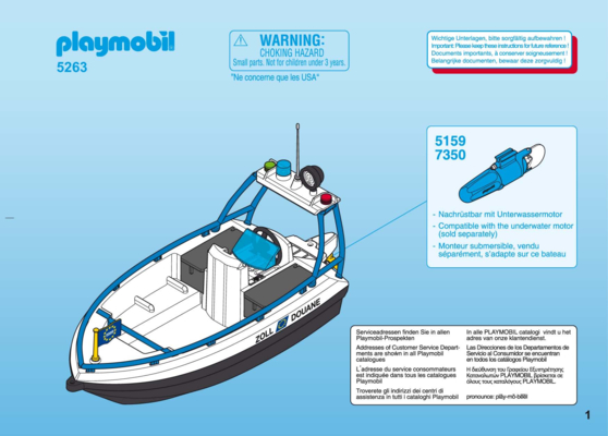 Bateau playmobil notice