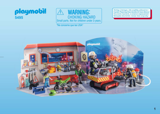 Playmobil pompier calendrier