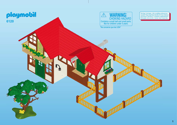 Playmobil ferme plan