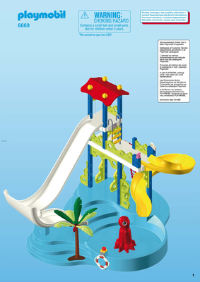 Playmobil toboggan aquatique