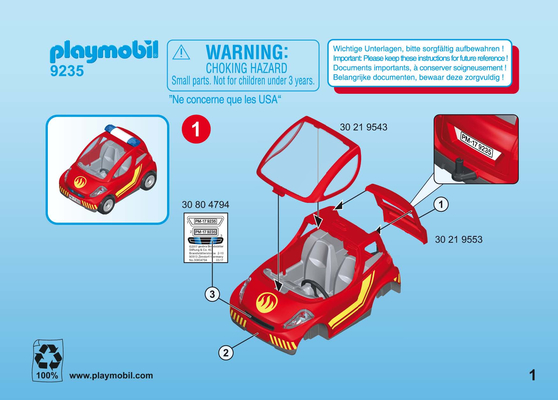 Playmobil pompier 9235