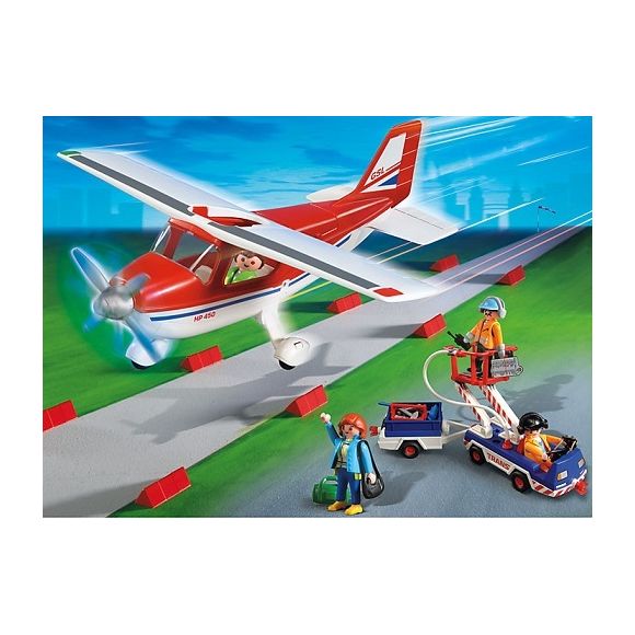 Playmobil avion rouge