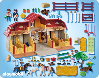 Playmobil centre equestre carrefour