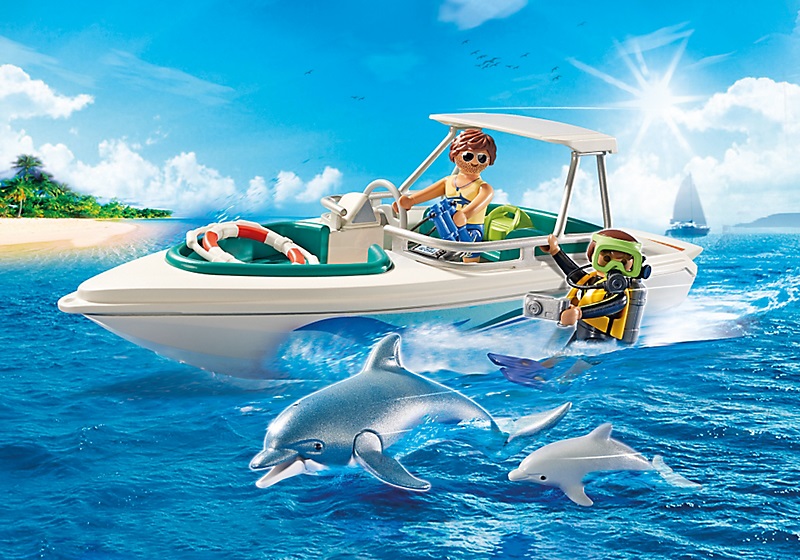 Playmobil dauphin et son petit