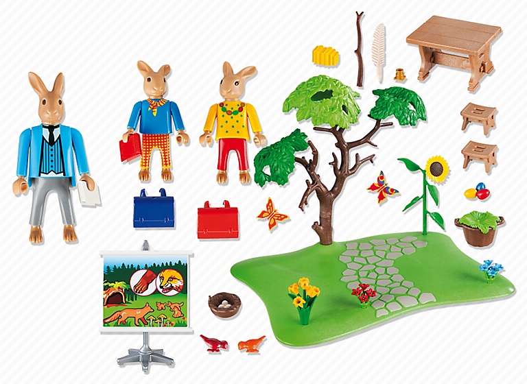 Playmobil ecole des lapins