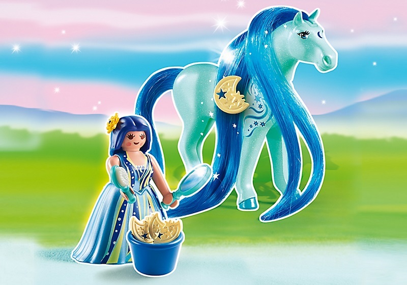 Playmobil cheval criniere