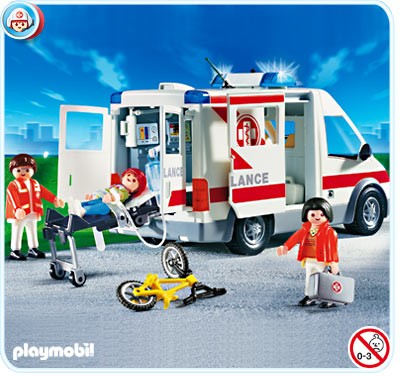 Playmobil ambulance met licht en geluid