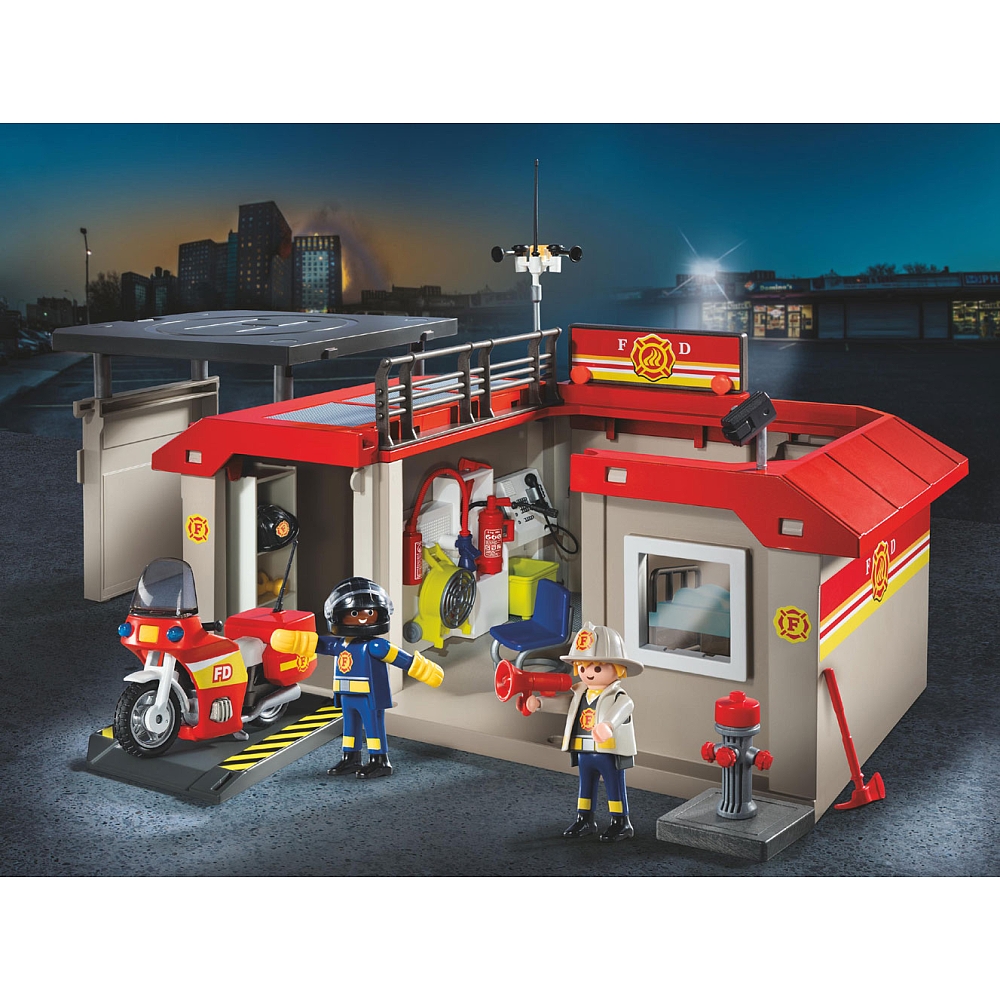 Caserne pompier playmobil prix