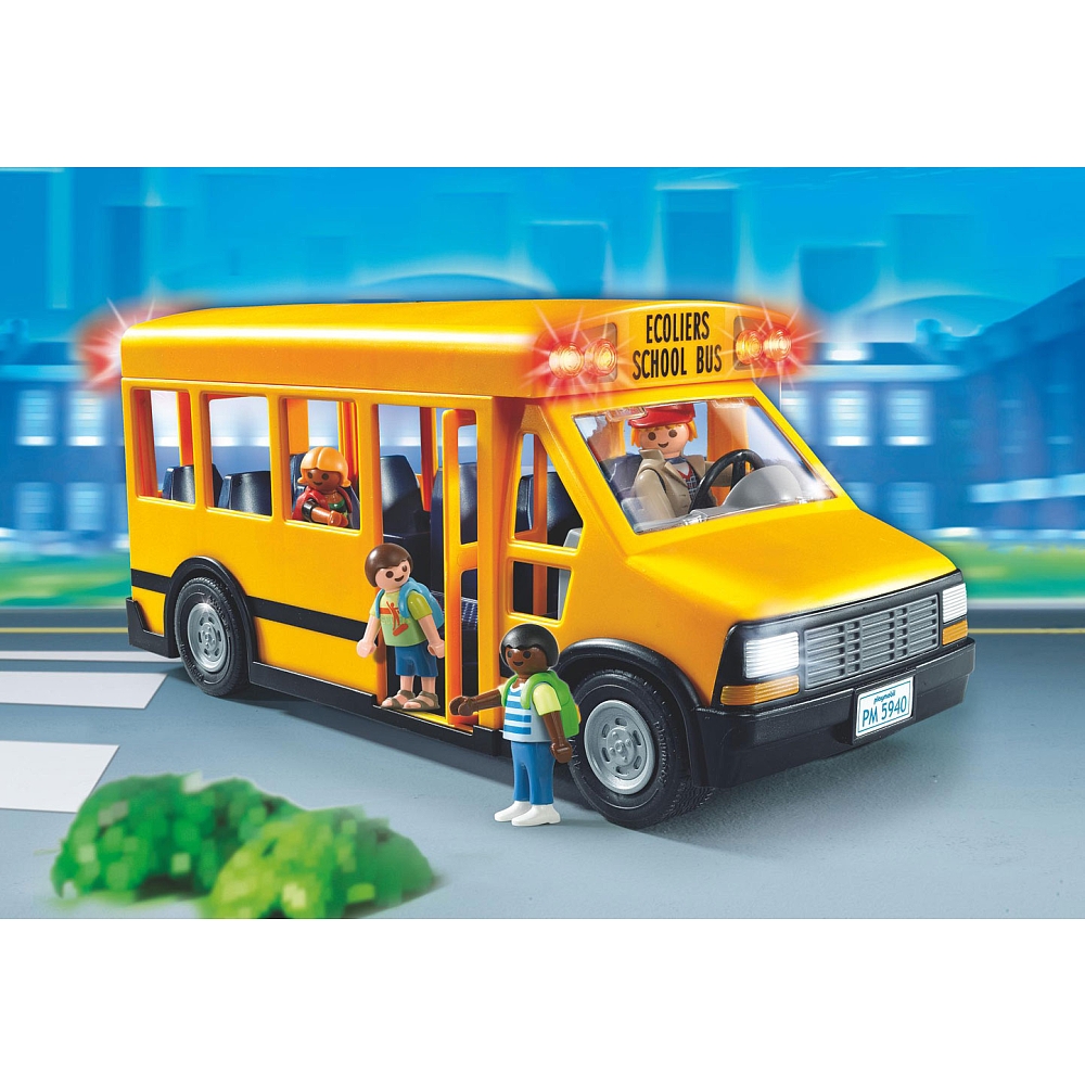 Bus transport scolaire playmobil