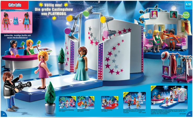 Défilé de mode de playmobil