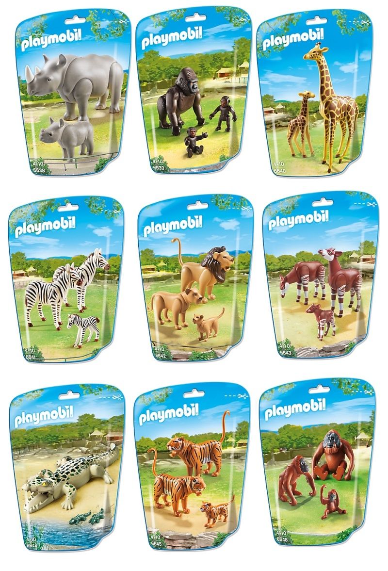 Playmobil zoo bebe animaux