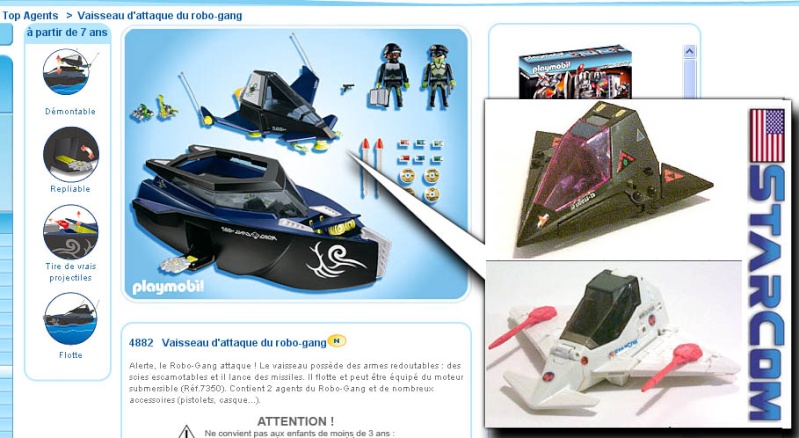 Playmobil bateau de guerre