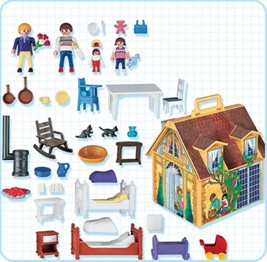 Maison playmobil transportable ferme