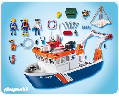 Playmobil bateau cargo