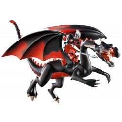 Playmobil dragon avec guerrier