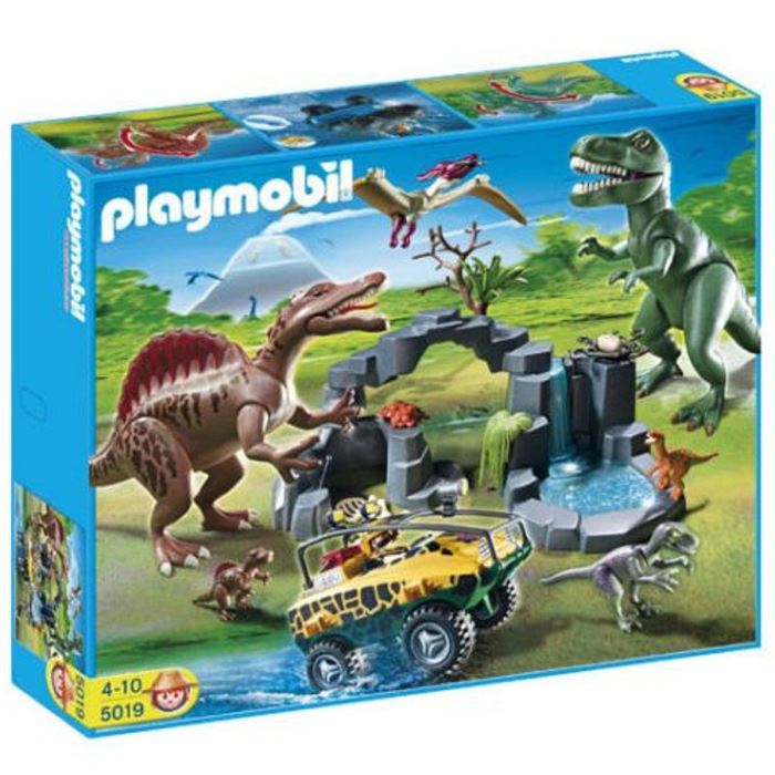 Playmobil avec dinosaure