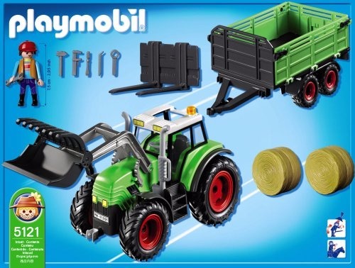 Playmobil country 5121 tractor with trailer