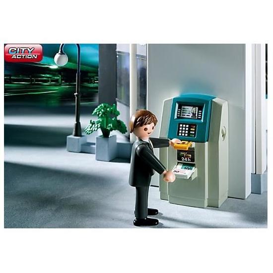 Playmobil banque avec distributeur