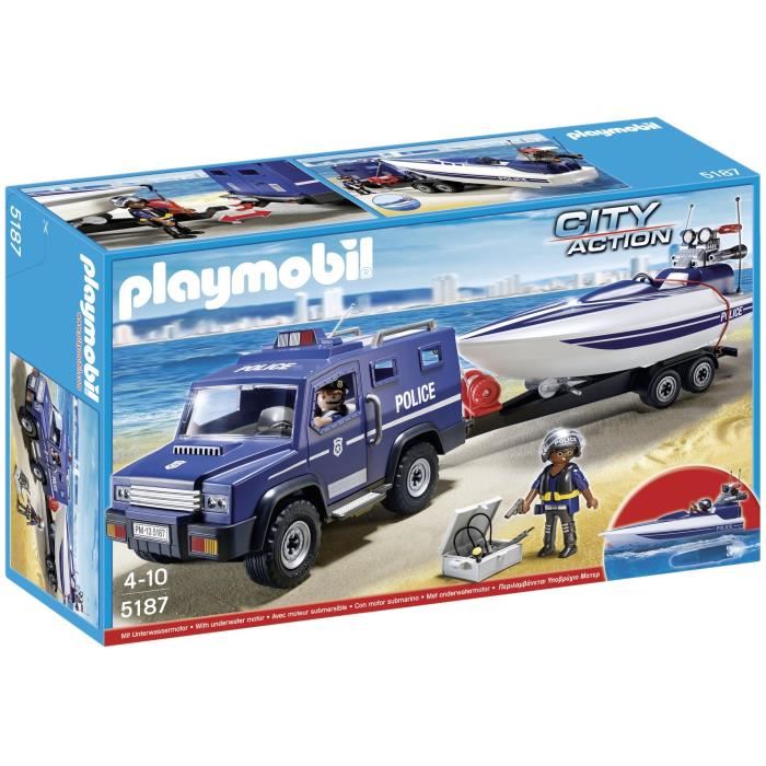 Playmobil voiture police pas cher
