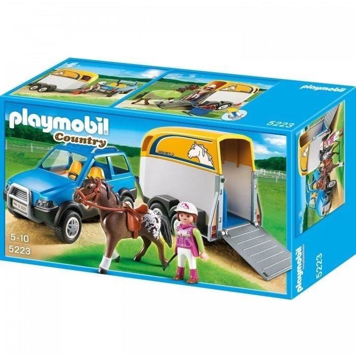 Dessin animé de playmobil cheval