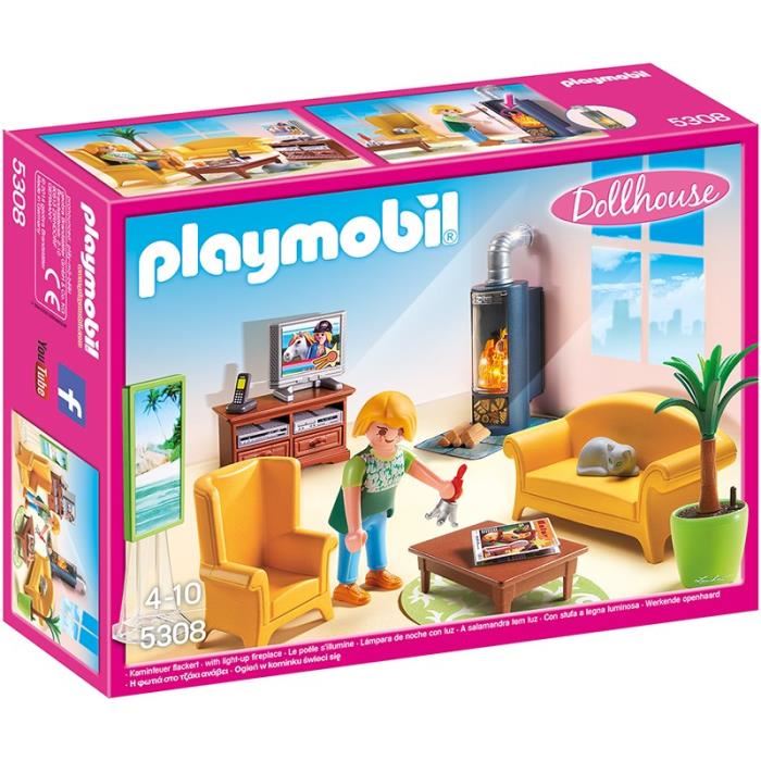 Maison playmobil rose pas cher