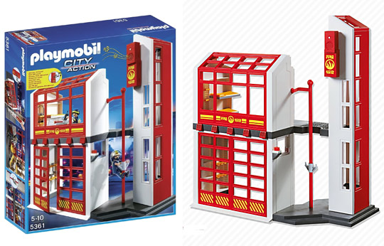 Playmobil pompier caserne 5361