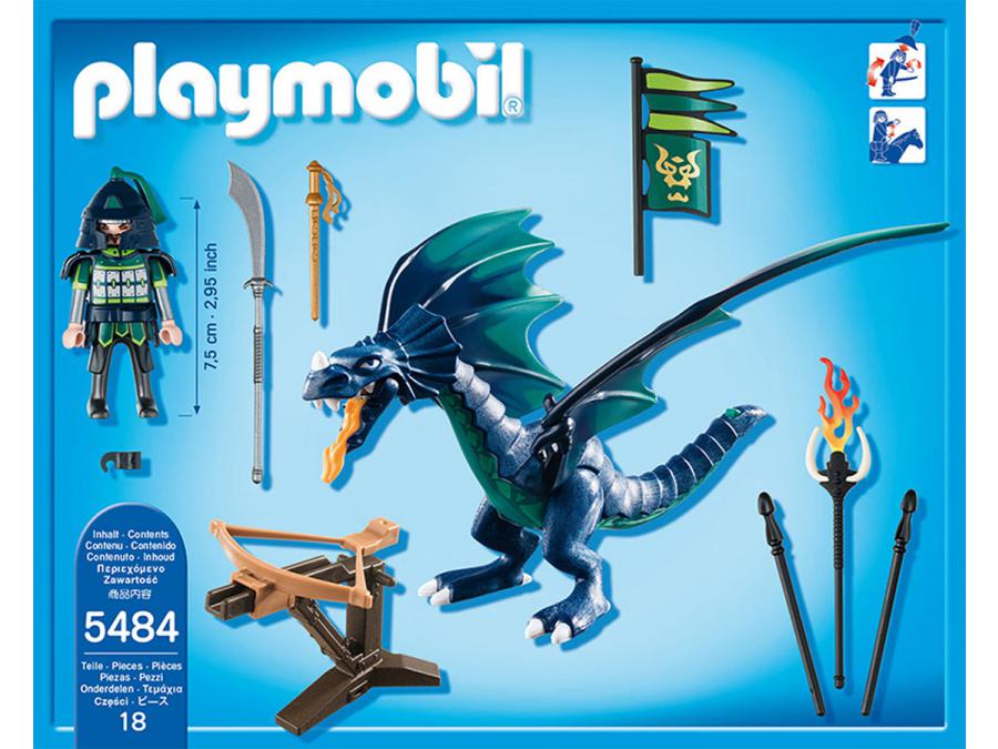 Playmobil dragon bleu