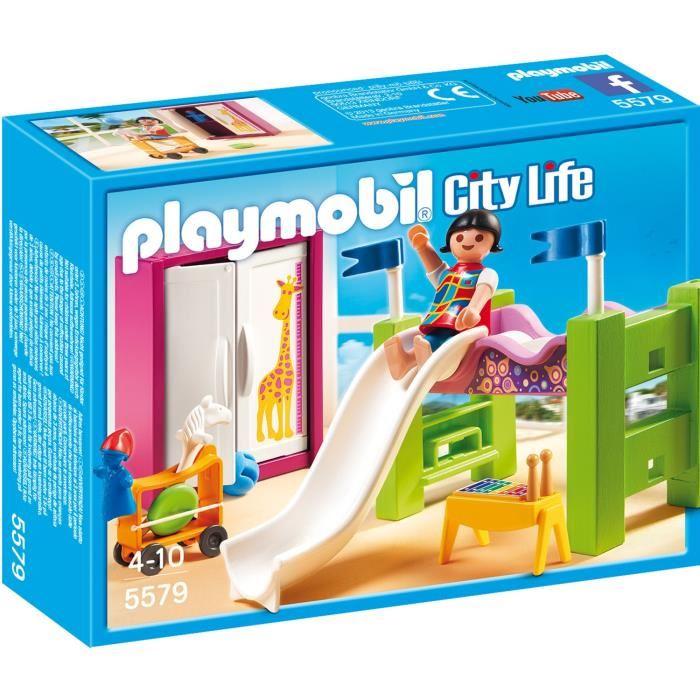 Playmobil chambre parents lit rond