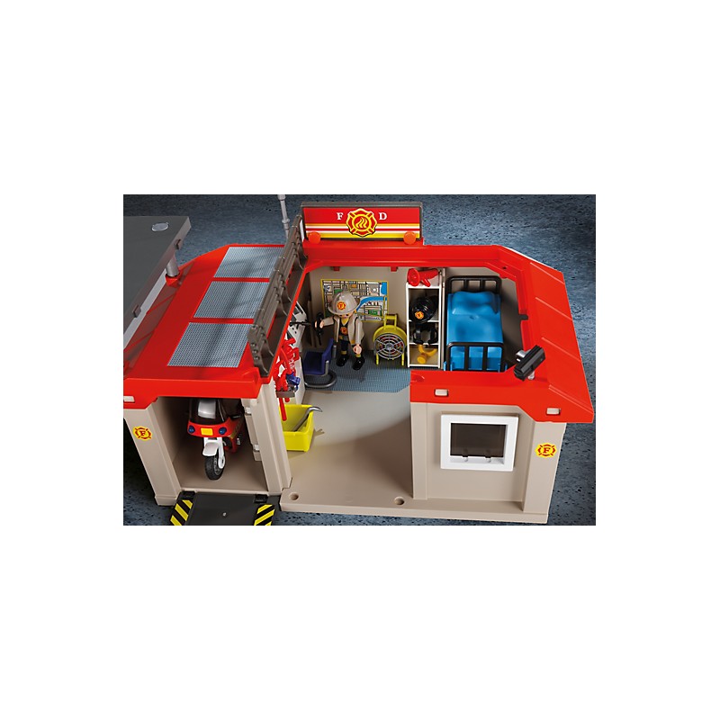 Playmobil pompier transportable