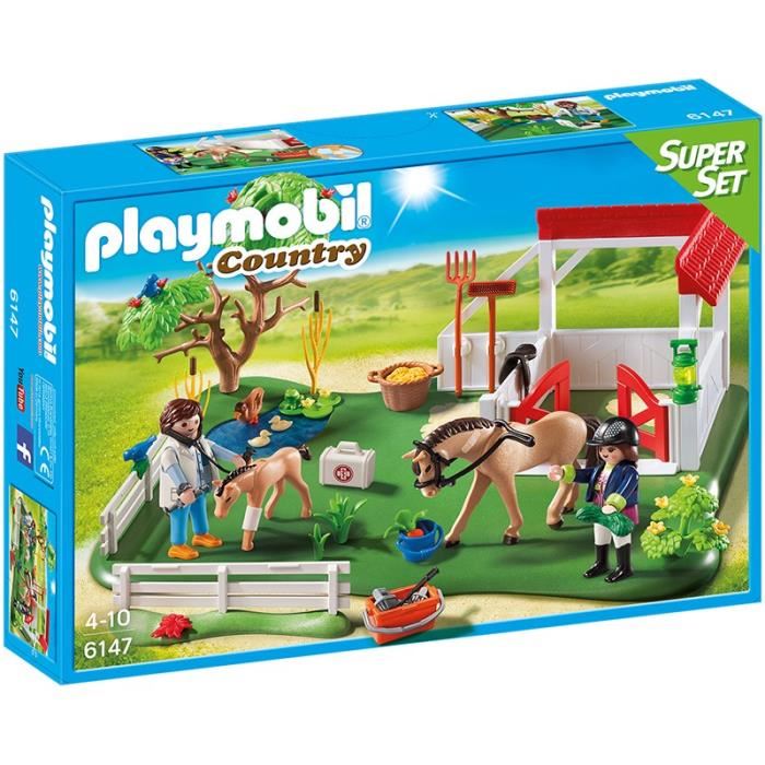 Playmobil chevaux enclos