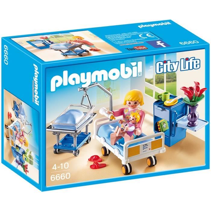 Playmobil hopital lit
