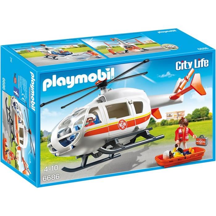 Playmobil city action hélicoptère