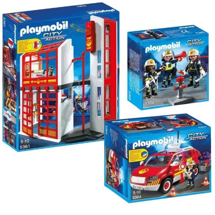 Playmobil police et pompier
