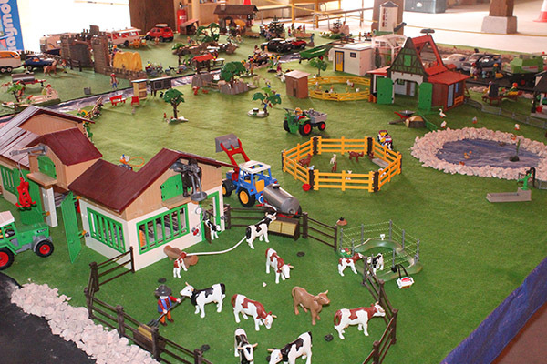 Diorama playmobil ferme