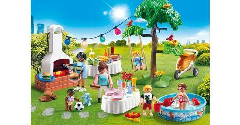 Playmobil jardin barbecue