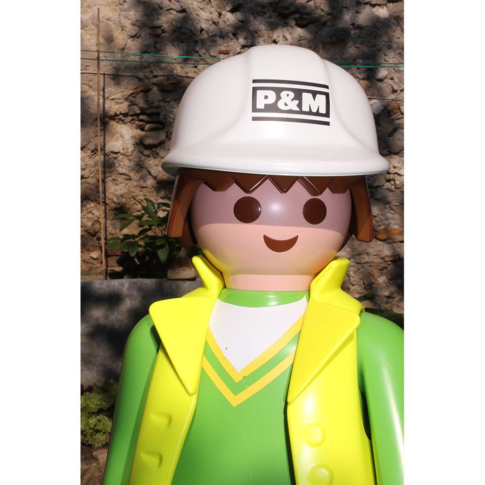 Playmobil ouvrier chantier