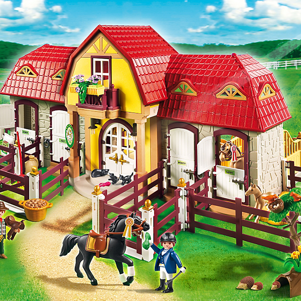 Playmobil country large horse farm with paddock