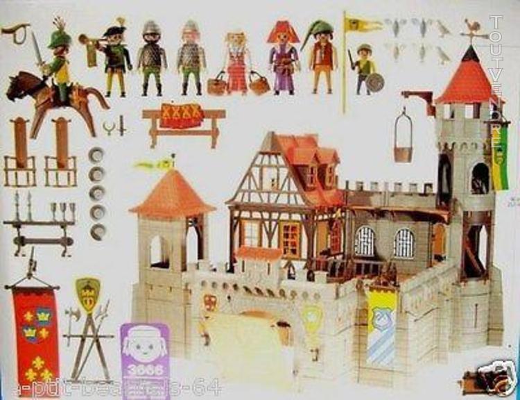 Chateau fort playmobil avec pont levis
