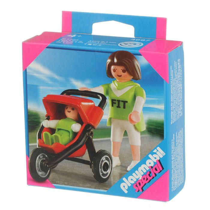 Playmobil 123 maman avec poussette