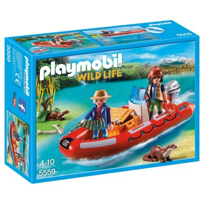 Playmobil bateau rouge